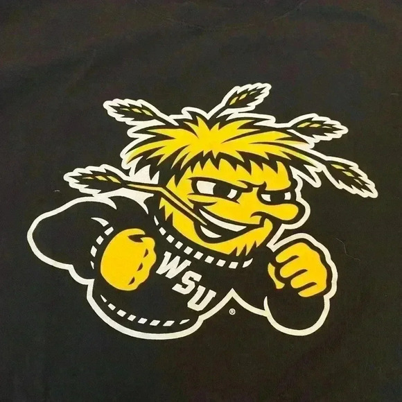 Wichita State Shockers Russell Athletic Shirt size Large color Black - Picture 3 of 5